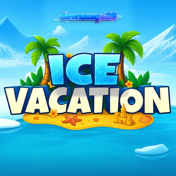 Tampilan antarmuka slot Ice Vacation dengan tema liburan tropis